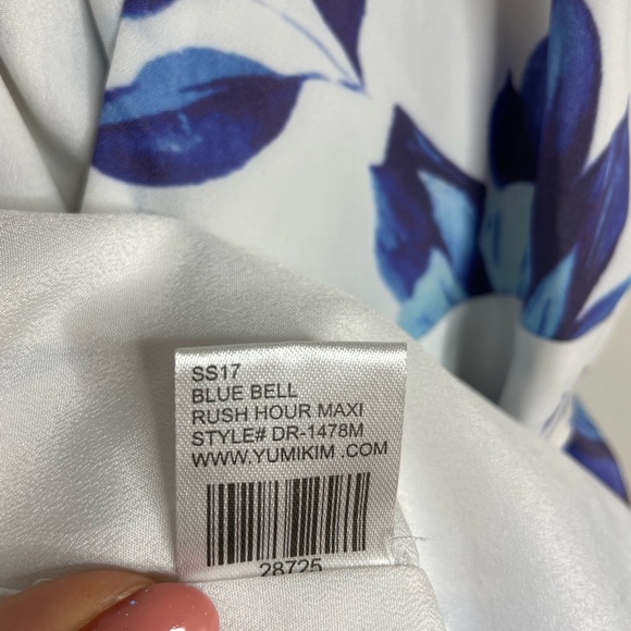 Yumi Kim Blue Bell Floral Rush Hour Wrap Maxi Dress S - Picture 4 of 7